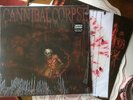 CANNIBAL CORPSE - 'TORTURE' vinyl LP CLEAR w/ BLOOD SPLATTER VG+
