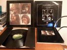 THE BEATLES LET IT BE BOX SET W NM 3U 3U RED APPLE VINYL LP & GET BACK BOOK