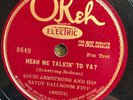 Okeh  8649 Louis Armstrong Savoy BR 5 HEAH ME TALKIN' Jazz 78 rpm 1928 clean EE-