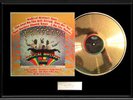 THE BEATLES MAGICAL MYSTERY TOUR  RARE FRAMED LP GOLD METALIZED RECORD NON RIAA