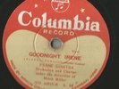 78 Rpm Record Frank Sinatra Goodnight Irene