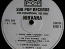 NIRVANA / IN STORE SAMPLER / SUB POP / SPDJ 40 / FOR PROMOTIONAL USE