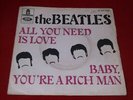 The Beatles:  All You Need is Love   1967  Rare French   EX    7