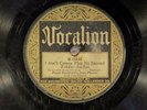 78 RPM -- Perry Bradford's Jazz Phools (L. Armstrong), Vocalion 15165, V-  Jazz