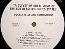 A SURVEY OF RURAL MUSIC OF THE SOUTHEASTERN US various 1974 2 lp NM Sam McGee +