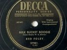 Rockabilly - Milk Bucket Boogie / Salty Dog Rag - Red Foley - Decca 78