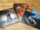 3 OZZY OSBOURNE LP’s”BLIZZARD OF OZZ-BARK AT THE MOON-ULTIMATE SIN EXC +INSERTS