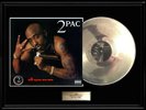 TU PAC ALL EYEZ ON ME WHITE GOLD SILVER PLATINUM TONE RECORD TUPAC 2PAC  LP