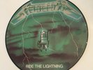 METALLICA PICTURE DISC PROMO GREEN RIDE THE LIGHTNING VERY RARE EX SHAPE