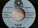 Pony Poindexter - Prestige 272  - 1963 - 45 RPM  - Vinyl -   4-11-44