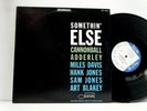 CANNONBALL ADDERLEY LP Somethin Else 1958  Blue Note Dmm RI jazz
