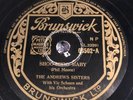 THE ANDREWS SISTERS—SHOO SHOO BABY/DOWN IN THE VALLEY [78rpm] 03502 (VG+)