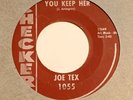Joe Tex 45 You Keep Her 1963 R&B Wife Leaves J. Tex For James Brown Checker 1055