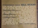 Bill Evans Trio Everybody Digs Bill Evans Riverside RLP12-291 Microgroove Mono