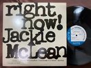 MINT  JACKIE McLEAN RIGHT NOW BLUE NOTE GXK 8086 STEREO JAPAN VINYL LP