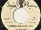 Fontella Bass I'm Leaving The Choice To You / It Sure Is Good Soul 45 Record