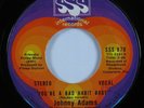 Crossover Soul 45 JOHNNY ADAMS You're A Bad Habit Baby SSS VG+ HEAR