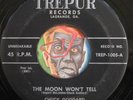 HEAR Chuck Goddard 45 Moon Won't Tell/I Cheated TREPUR rockabilly bopper