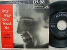 Elvis Presley - USA EPA 965 - Anyway You Want Me - RARE NO DOG (dogless)EP + PS