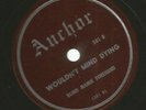 BLUES - 78 - BLIND MAMIE FOREHAND - WOULDN'T MIND DYING  - HEAR -on ANCHOR 381