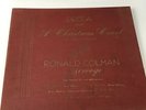 Audiobook Vinyl / Dickens / A Christmas Carol / Ronald Colman / 3 Vinyl