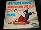 MARINA Yeah Hula Humptata 1st Press Original Single Vinyl Schlager+Autogramm RAR