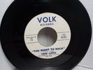 ** RARE ROCKABILLY 45 - VOLK - TRINI LOPEZ the right to rock/just once more EX**