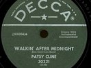 PATSY CLINE. WALKIN' AFTER MIDNIGHT / A POOR MAN'S ROSES.78.