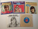 Five 5 BOBBY SHERMAN 45 rpm Records JULIE, DO YA LOVE ME Cried Like A Baby DRUM