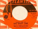 Ray Charles 45 Night Time is the Right Time ATLANTIC EX orig R&B soul