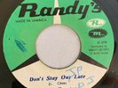 LORD CREATOR - DON'T STAY OUT LATE - RANDY'S ( SKA 7 )