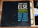 Cannonball Adderley Miles Davis Somethin Else Mono VG+ RVG Blue Note lp 1595
