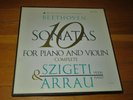 JOSEPH SZIGETI & Arrau BEETHOVEN 10 Sonatas Violin Piano Vanguard 4 LP Box TAS