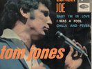 VINYLE 45 TOURS TOM JONES LONELY JOE ESRF 1744 FRANCE 1964 EP VINYL 7 RARE