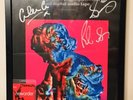new order SIGNED technique poster FRAMED w. Local Crew Pass included