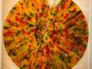 LED ZEPPELIN MUDSLIDE MULTICOLORED SPLATTER VINYL MUSHROOM 1826 NM/VG+