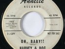HARVEY & DOC Oh Baby  / Uncle Kev Annette WLP Phil Spector Garage Rockabilly 45