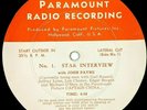 John Payne Michael O'Shea Interview Paramount Transcription Record Captain China