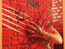 HELIX WILD IN THE STREETS SIGNED 1987 UNPLAYED LP on CAPITOL CLT-46920 HARD ROCK