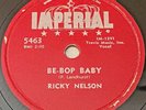 RICKY NELSON Be-Bop Baby 1957 IMPERIAL 5463 ORIGINAL 78 Early Rock 'N' Roll