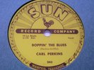 CARL PERKINS  Boppin' The Blues / All Mama's Children  SUN 1956 Rockabilly 78 EX