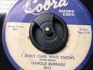 Rare Harold Burrage 45 