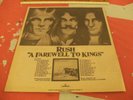 RUSH A Farewell To Arms 1970s ORIGINAL NEW LP/USA/CANADA TOUR ADVERT/POSTER Rare