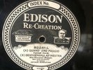 Edison Re Creation Record 78 Rpm Quand Ero Paggio 82241L Quartet From Rigoletto