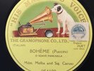 Nellie Melba, Enrico Caruso – 78 rpm HMV 054129: Boheme-O soave fanciulla; E con