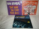 3  LP's from TOM LEHRER, SAn Evening Wasted, Songs By, That Was The Year All EX.