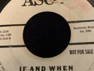 BILLY BISHOP If And When ASCOT DEMO  45, R&B, SOUL ORIG RARE VINYL