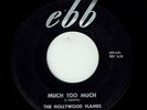 THE HOLLYWOOD FLAMES * Much Too Much * EBB * US Orig. Doo Wop Rocker * MP3