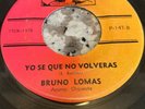LATIN FUNK 45RPM / BRUNO LOMAS ORQ / COMO AYER / YO SE QUE NO VOLVERAS / PARNASO