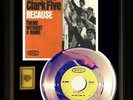 DAVE CLARK FIVE BECAUSE 45 RPM GOLD METALIZED RECORD RARE NOT AN RIAA AWARD